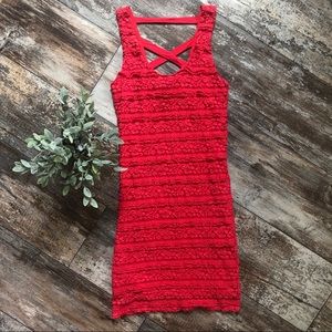 Forever 21 | Lace Bodycon Strappy Back Dress